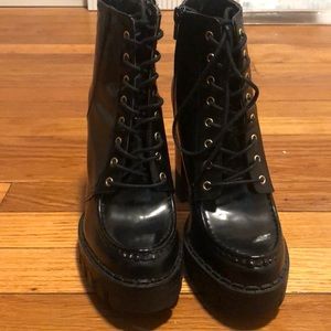 Zara pattent leather boots